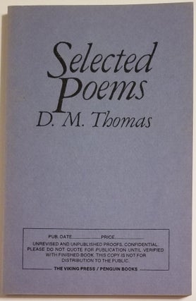 Book #10560] SELECTED POEMS. D. M. Thomas