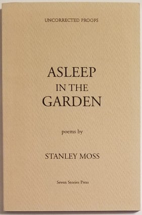 Book #15376] ASLEEP IN THE GARDEN. Stanley Moss