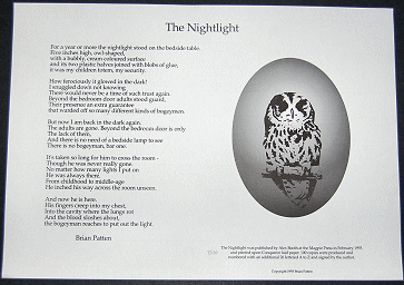 [Book #23131] THE NIGHTLIGHT. Brian Patten.