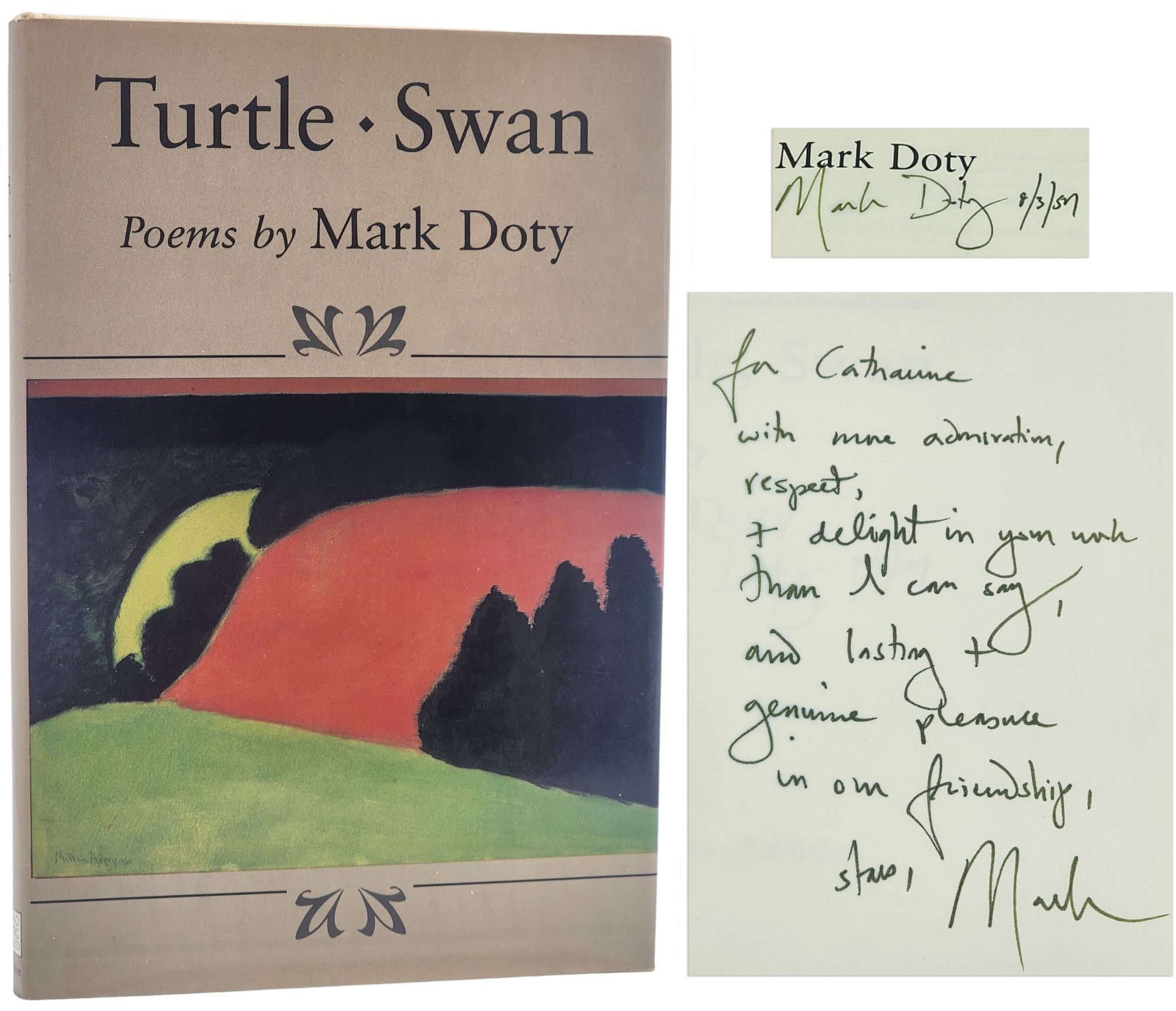 [Book #26417] TURTLE, SWAN. Mark Doty.