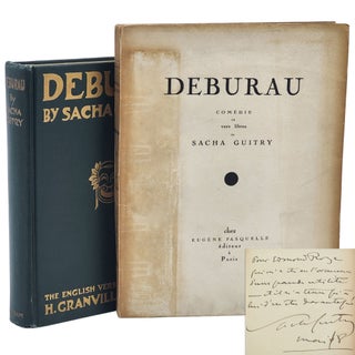 Book #28533] DEBURAU (INSCRIBED ASSOCIATION COPY of the 1918 French Trade Edition, and a copy the...