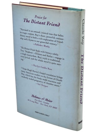 THE DISTANT FRIEND. Translated from the French by Hugh A. Harter. Introduction by Jack Kolbert.