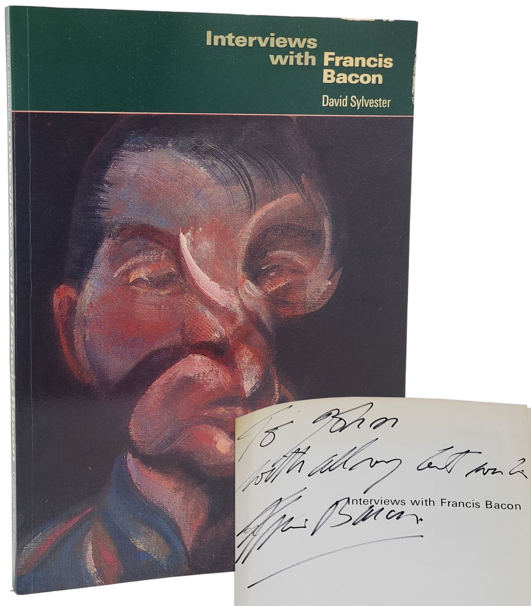 [Book #29392] INTERVIEWS WITH FRANCIS BACON [SIGNED & INSCRIBED] With 94 Illustrations. Francis Bacon, David Sylvester.