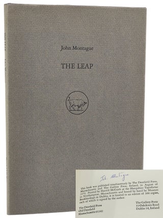 Book #29395] THE LEAP. Two Poems. Illustrations by Timothy Engellan. John Montague