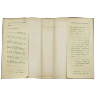 FLOWERING JUDAS and Other Stories [INSCRIBED].