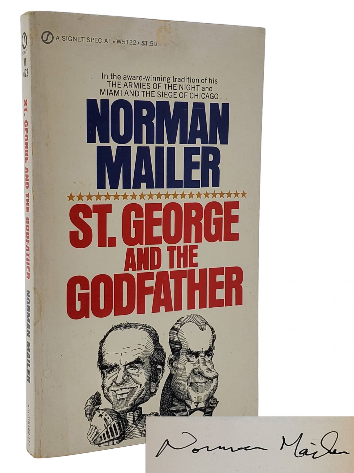 [Book #50249] ST. GEORGE AND THE GODFATHER. Norman Mailer.