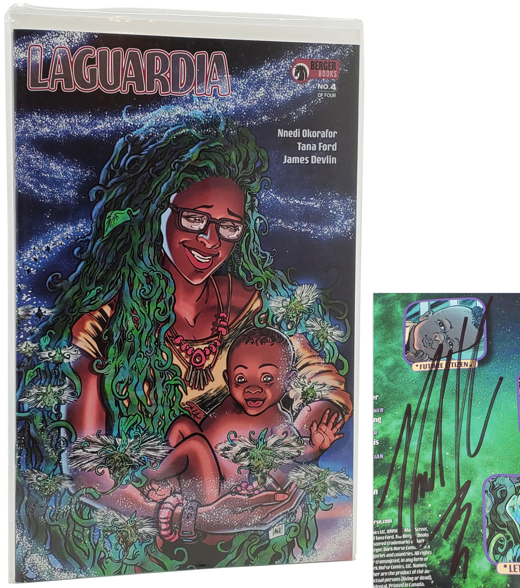 [Book #50446] LAGUARDIA #4 - Dark Horse Comic (SIGNED BY NNEDI OKORAFOR). Nnedi Okorafor.