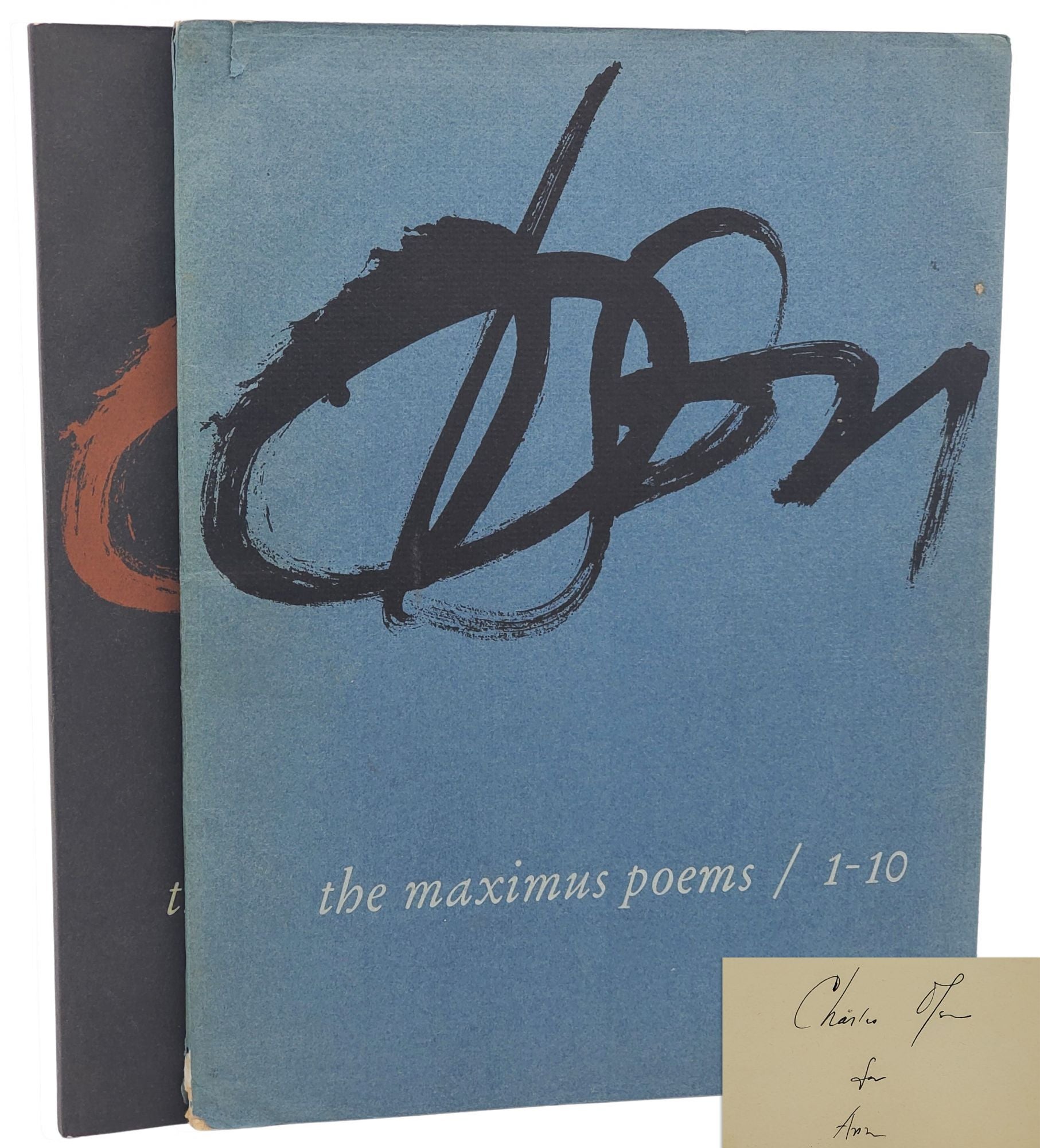 [Book #50625] THE MAXIMUS POEMS / 1-10 / 11-12 [VOL. 2 INSCRIBED]. Charles Olson.