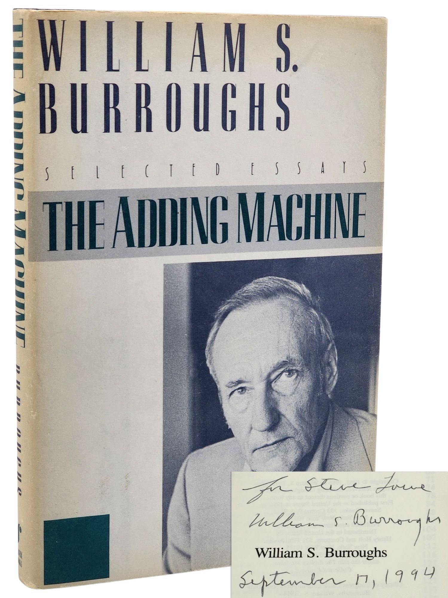 [Book #50821] THE ADDING MACHINE. William S. Burroughs.