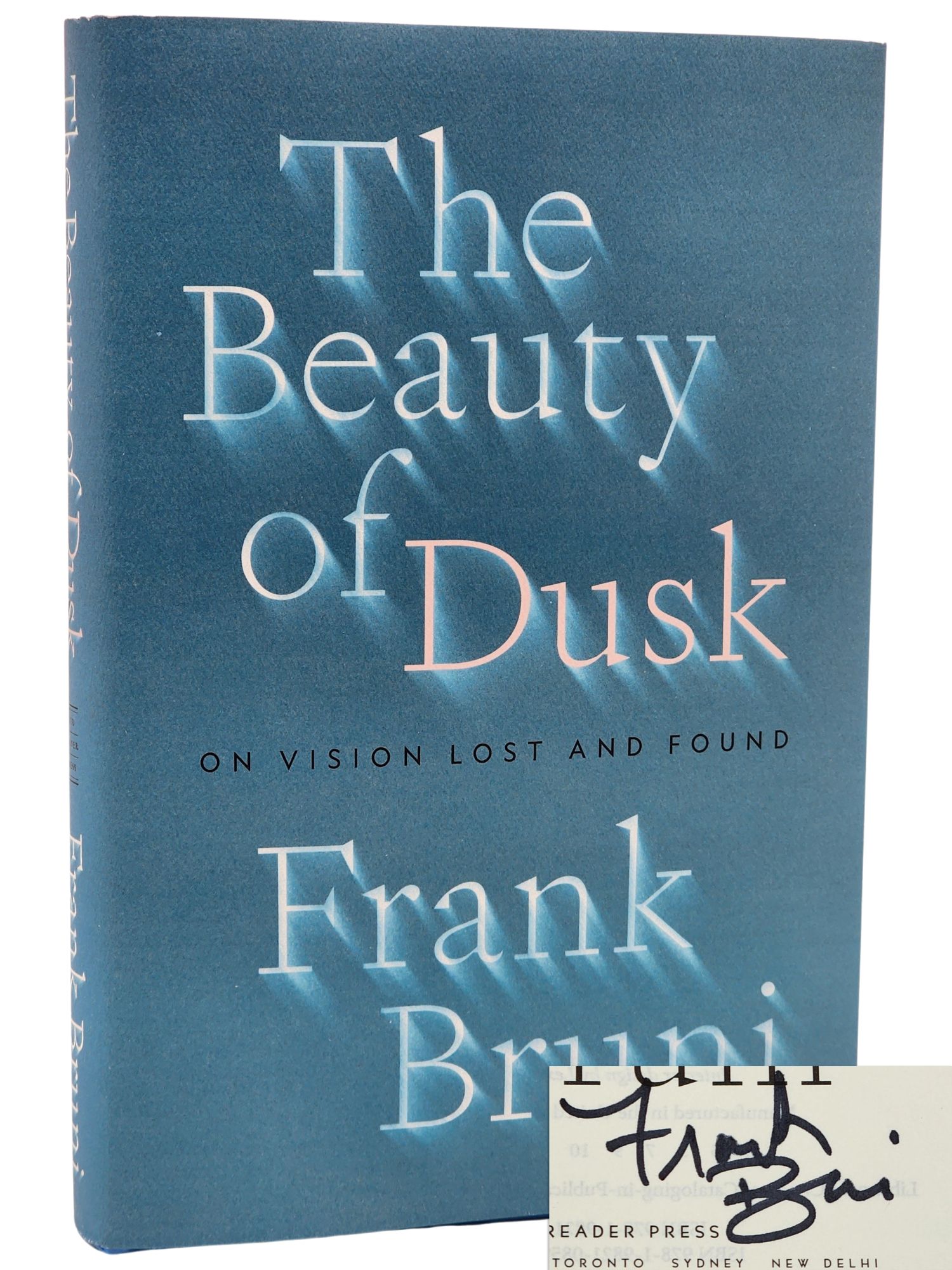 [Book #50851] THE BEAUTY OF DUSK. Frank Bruni.