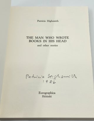 THE MAN WHO WROTE BOOKS IN HIS HEAD AND OTHER STORIES.