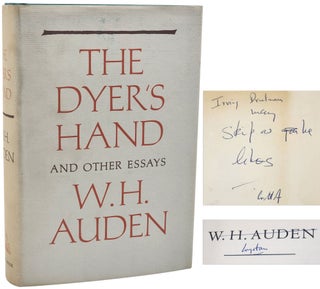Book #50873] THE DYER'S HAND. W. H. Auden