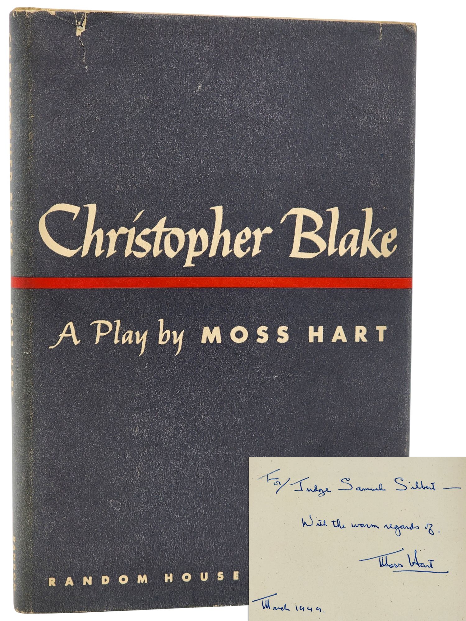 [Book #50925] CHRISTOPHER BLAKE. Moss Hart.