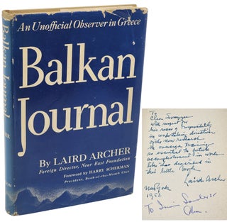 Book #50953] BALKAN JOURNAL. Laird Archer