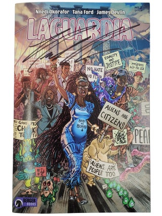 LAGUARDIA #1, #2, #4 - DARK HORSE COMICS - SET OF 3 - ALL SIGNED BY NNEDI OKORAFOR