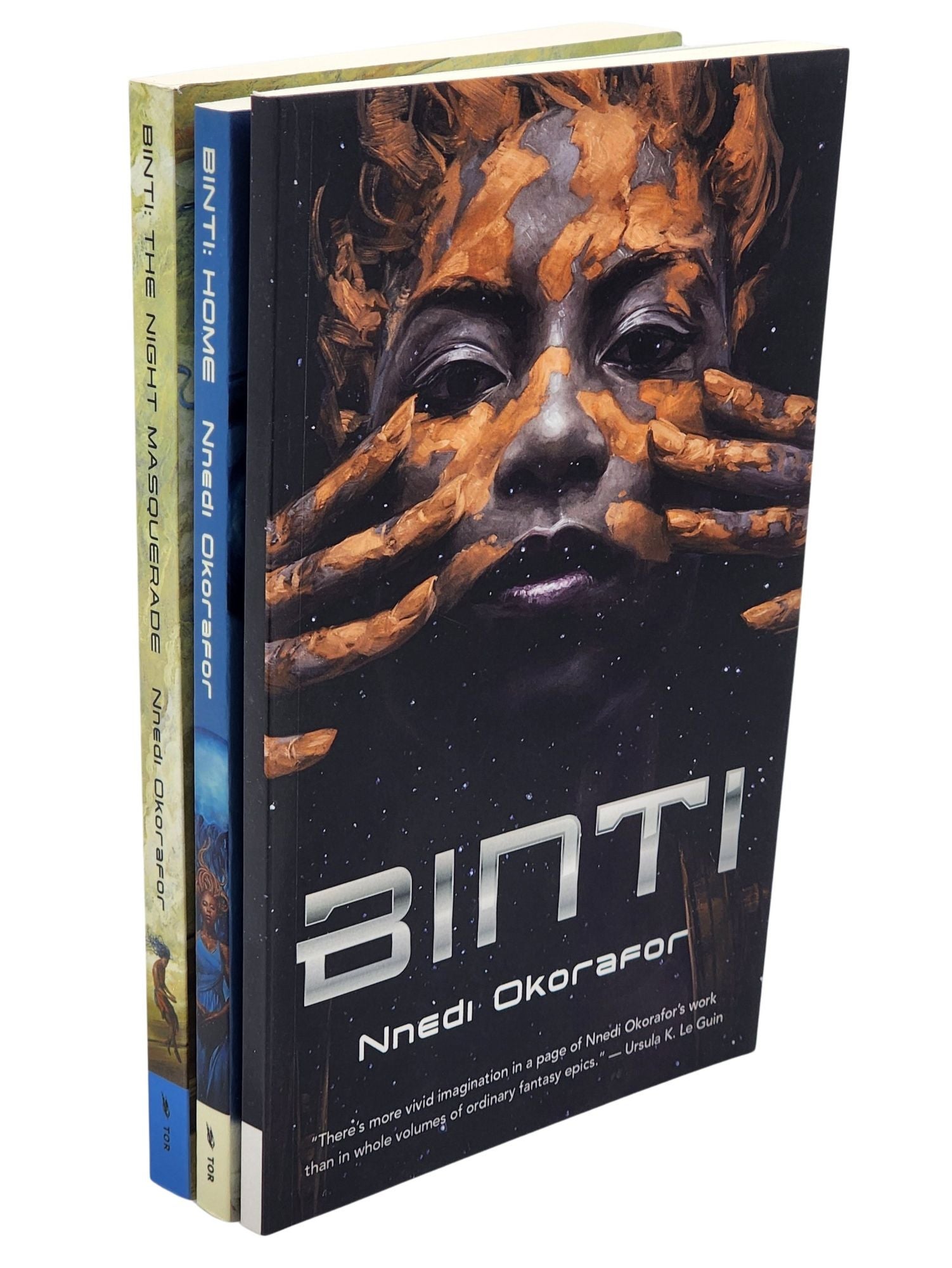 [Book #51034] BINTI; BINTI: HOME; BINTI: THE NIGHT MASQUERADE (ALL THREE BINTI TRADE PAPERBACK ORIGINALS - 1ST PRINTINGS). Nnedi Okorafor.