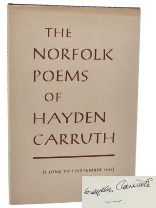 Book #51068] THE NORFOLK POEMS. Hayden Carruth