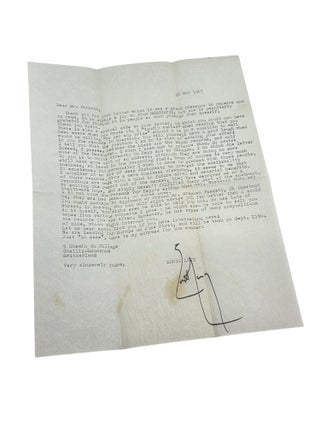 TWO TYPED LETTERS SIGNED, from Ernst Levy to a Fan of His Music (May 22, 1963 & November 23, 1964)