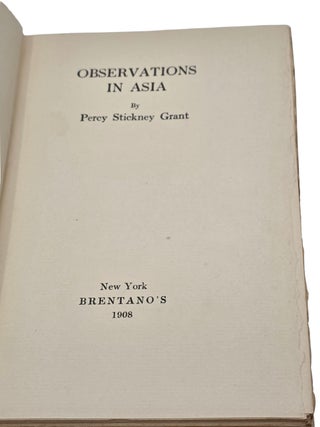 OBSERVATIONS IN ASIA