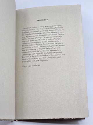 ATLANTIC CROSSING. EXCERPTS FROM THE JOURNALS OF JOHN CHEEVER