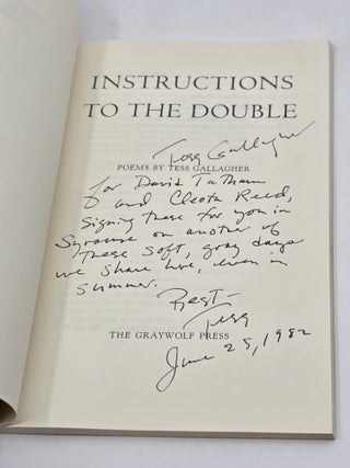 INSTRUCTIONS TO THE DOUBLE